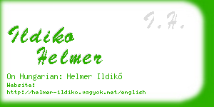 ildiko helmer business card